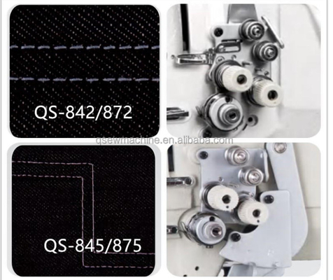 QS-20528BW double needle lockstitch industrial sewing machine big hook cross stitch industrial sewing machine