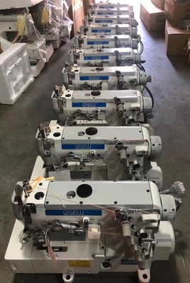 QS-500D-01 energy saving flat bed direct drive high speed interlock industrial sewing machine