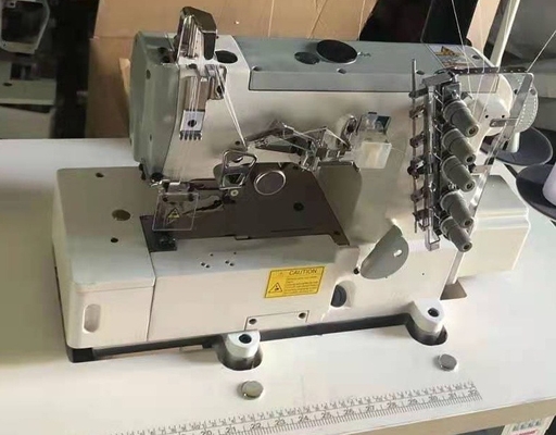 QS-500D-01 energy saving flat bed direct drive high speed interlock industrial sewing machine