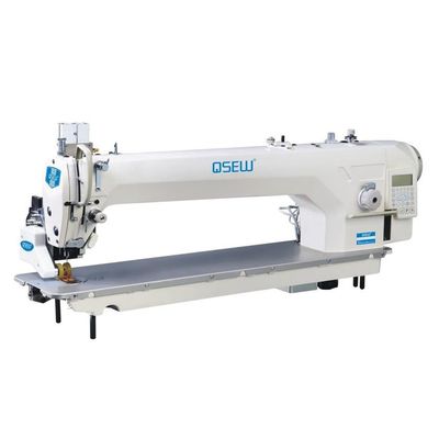 Le bras long de seul d'aiguille pied automatique d'entraînement direct a informatisé la machine à coudre industrielle de point noué