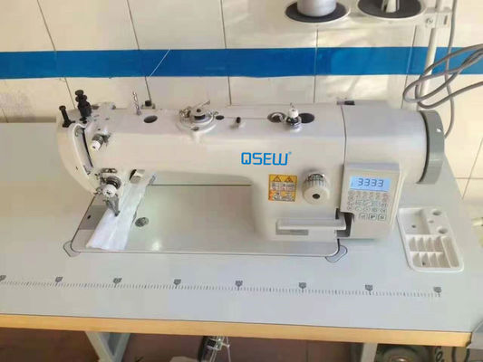Les machines à coudre QS-0321 résistantes directes conduisent le point noué dessus et bas industriel