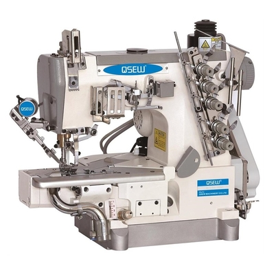 Machine à coudre industrielle de trimmer d'entraînement direct de lit de cylindre de QS-600D-35ZD-UT de couplage gauche à grande vitesse automatique de coupeur