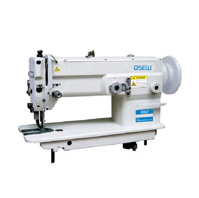 QS-2530S machine à coudre industrielle d'alimentation de zigzag dessus et bas de lubrification de grand crochet de double de pied automatique de presser