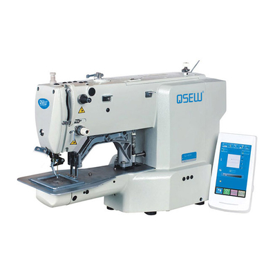 Machine à coudre industrielle bartacking électronique de bartack de conception de modèle de point noué de machine à étiquettes d'entraînement direct de QS-468G