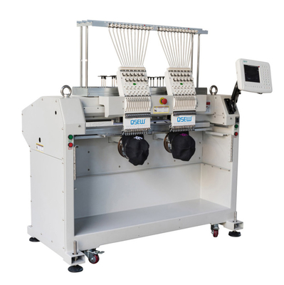 La tête de double de QS-1202C a informatisé l'ordinateur de Dahao de machine de broderie pour la machine de broderie de chapeau de label de logo de T-shirt