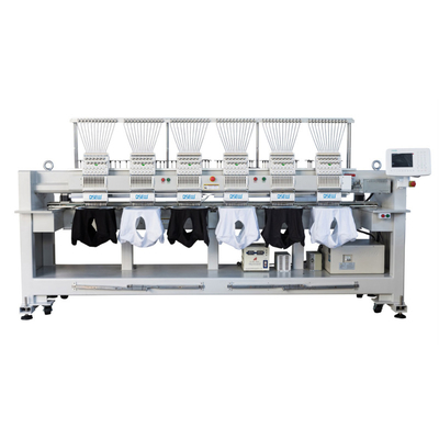 Ordinateur de Dahao de machine de la broderie QS-1206 6 automatisé par têtes pour le label de logo de T-shirt