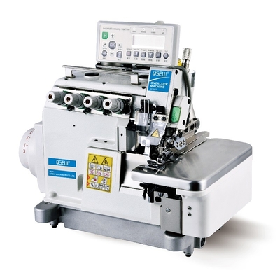 Machine automatique de linge de lit de machine à coudre d'Overlock de main gauche de couette d'oreiller de serviette de poussoir de pied de trimmer automatique de fil de QS-5200DL-4-UT 4